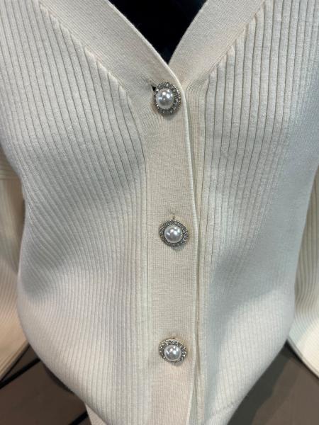 Damen Strickjacke von Guess, creme